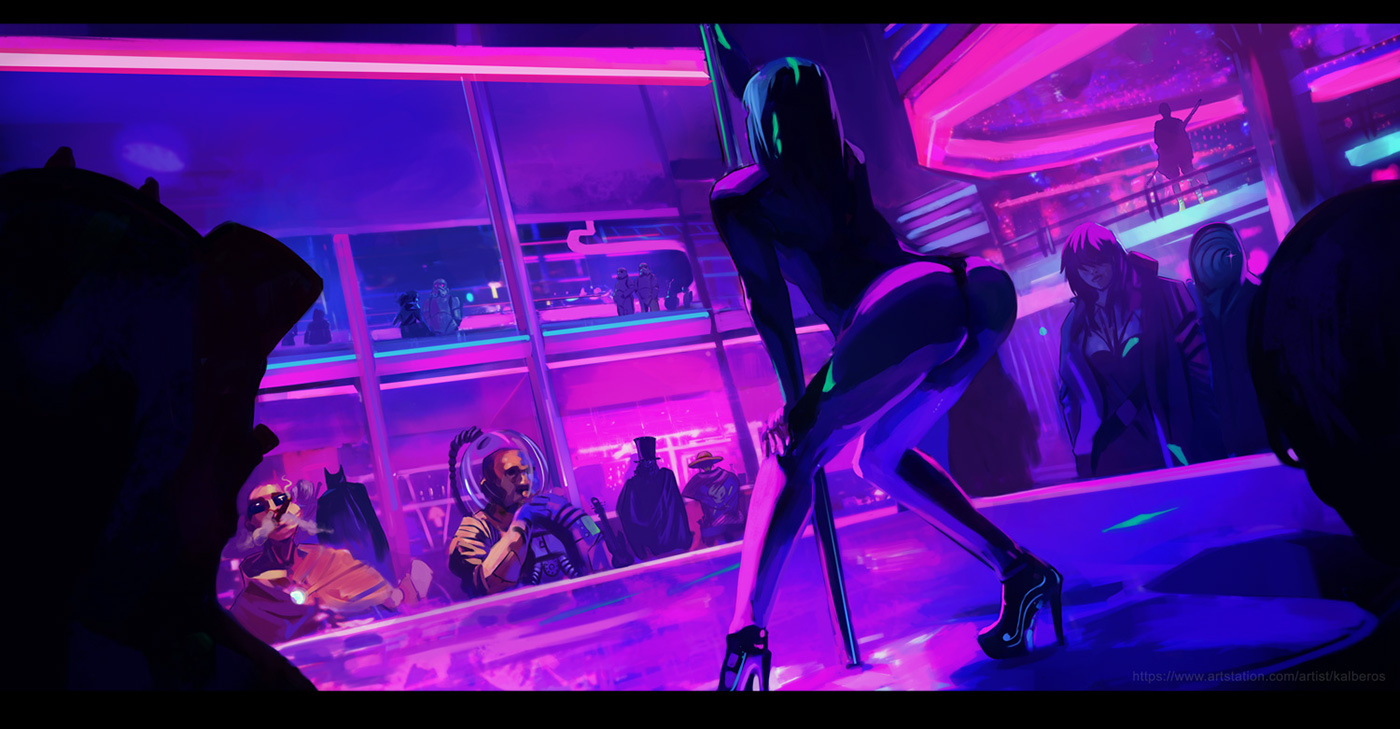 Cyberpunk night club фото 7